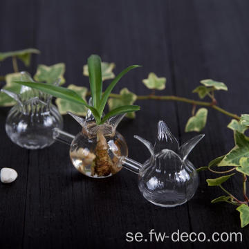 WhoSale Clear Mini Pomegranat sammanfogat knoppglasvas